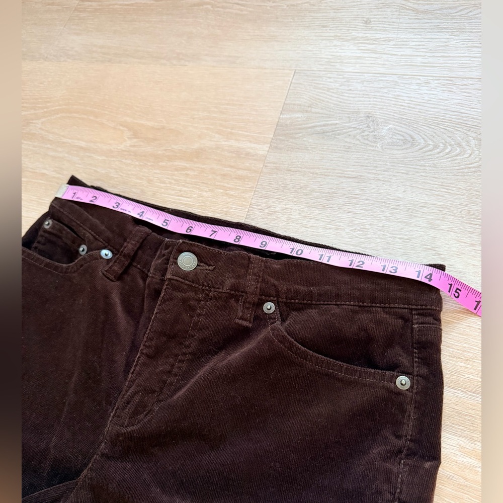 LAUREN Ralph Lauren Corduroy Straight-Leg Pants Women’s Size 6 Brown Classic LRL - Picture 6 of 8